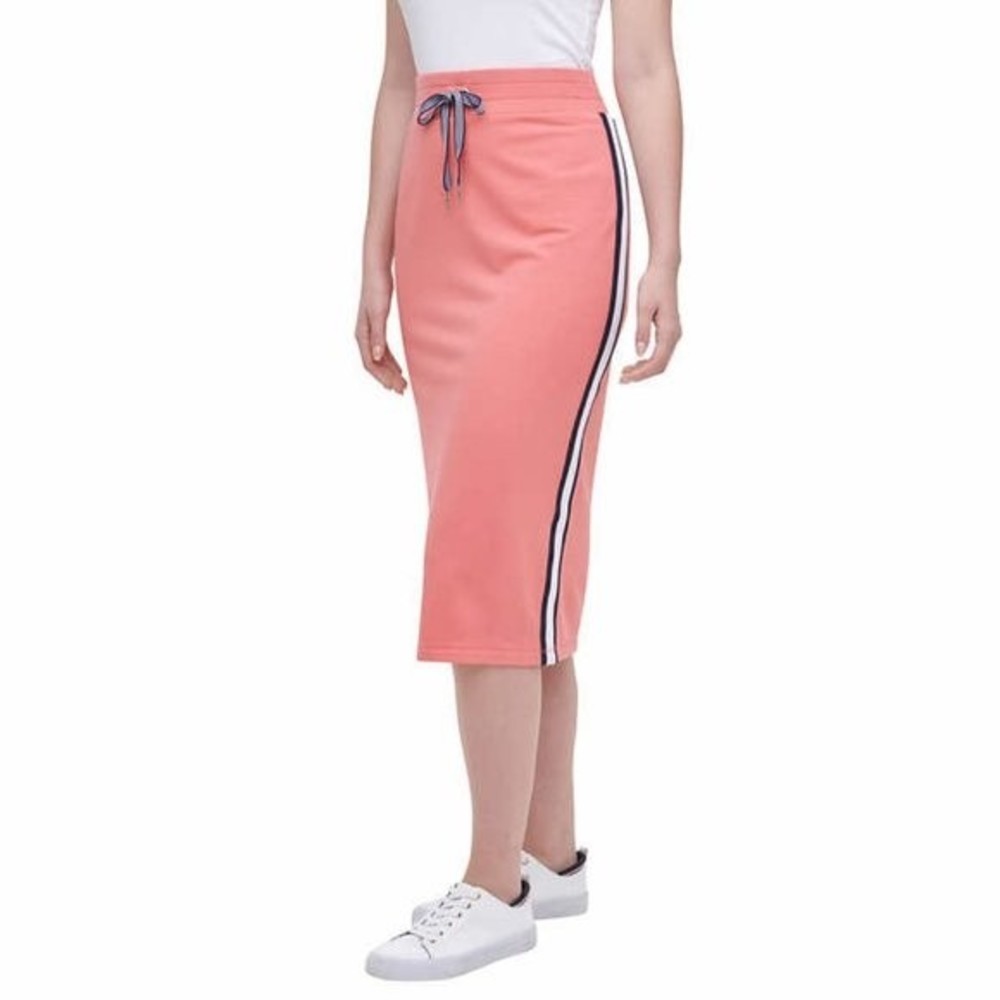 Midi Side Stripe Skirt Large Tommy Hilfiger